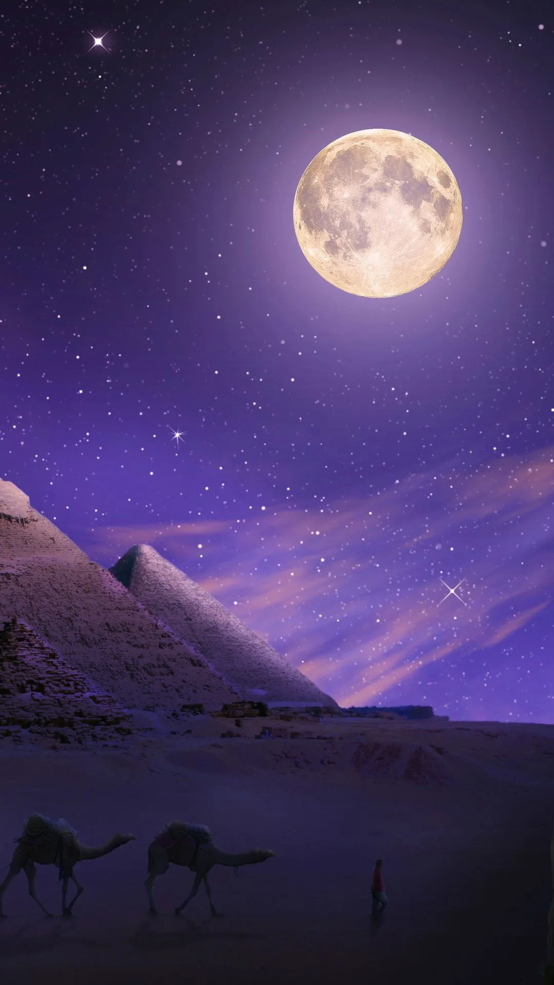 Phone wallpaper: Egypt, Man Made, Pyramid, Camel 1323093