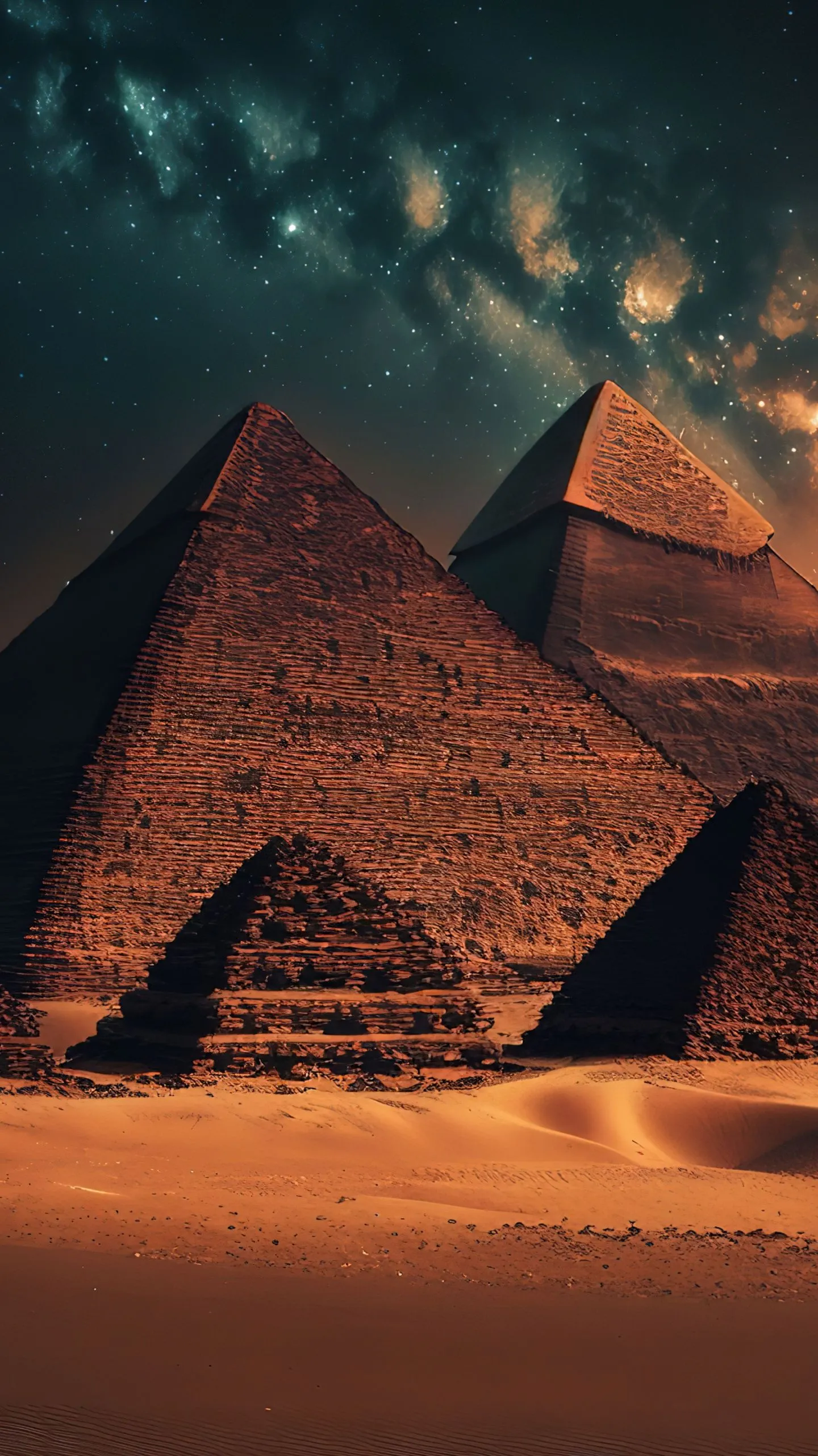 Egyptian Pyramids Wallpaper 4K, Aesthetic