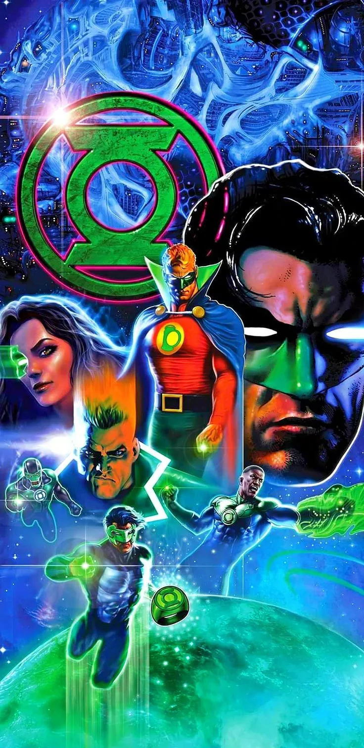 Phone Wallpaper. Green lantern corps, Green lantern, Green lantern comics