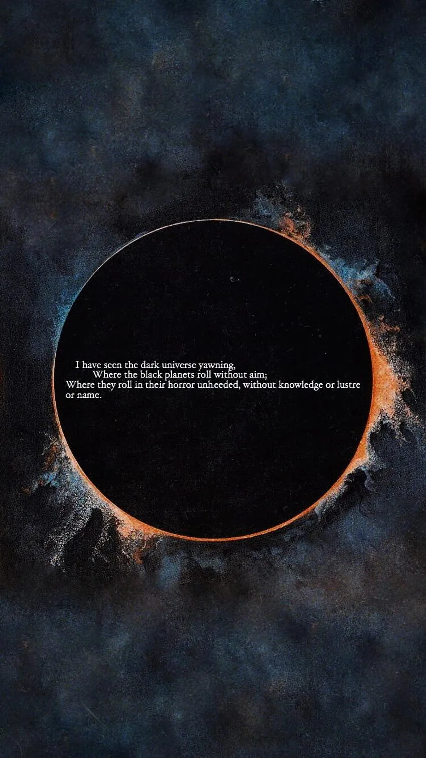 Made a phone combining a quote from “Nemesis” and the, universe dark phone HD phone wallpaper