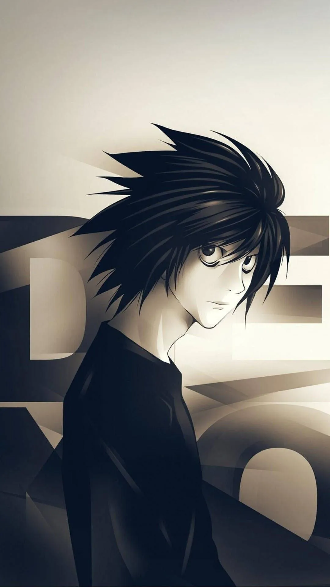 Download Enigmatic L From Death Note Phone Wallpaper