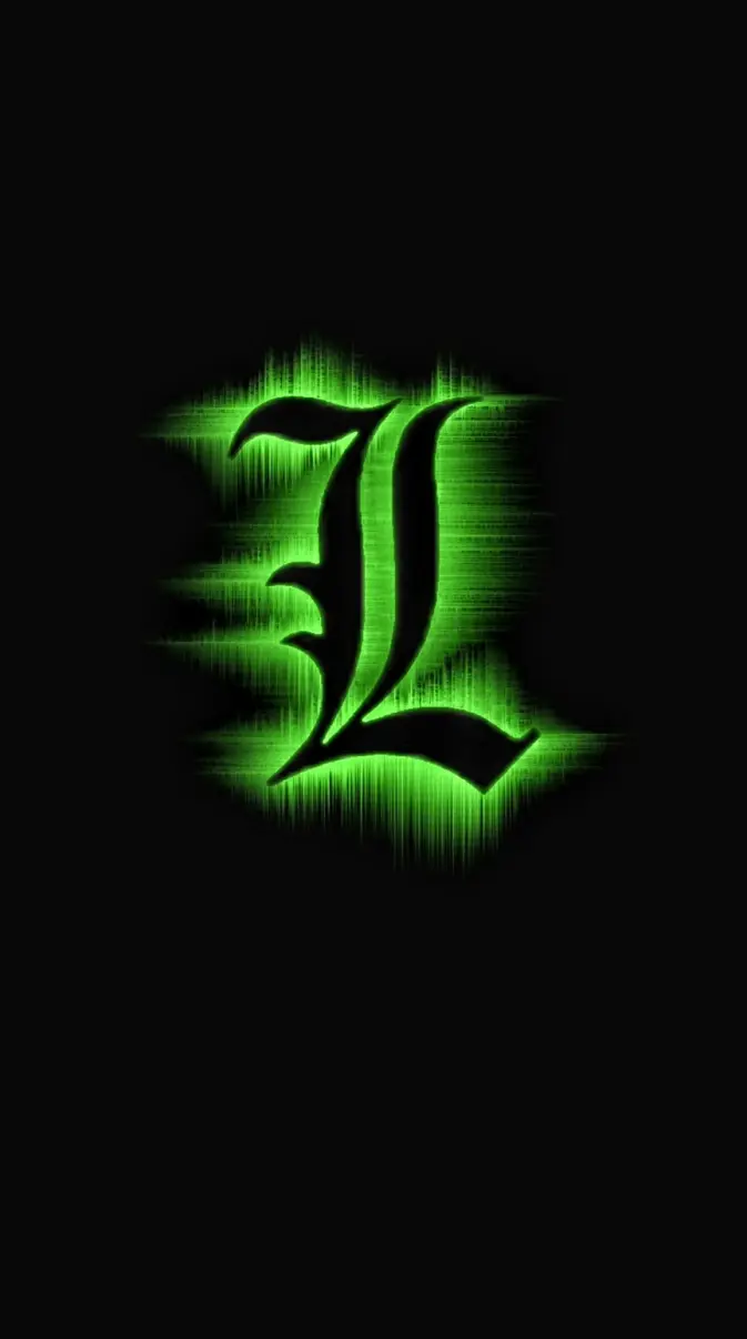 L Death Note symbol wallpaper