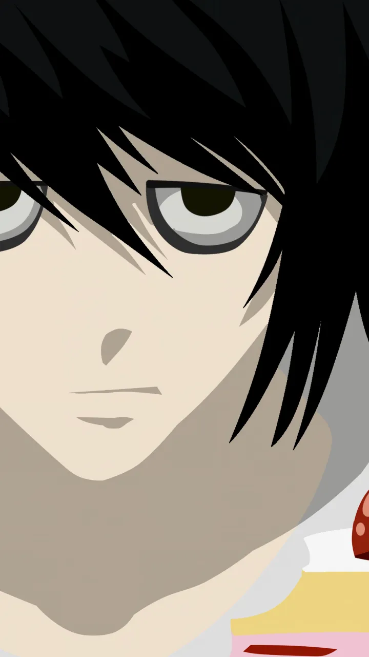 L Lawliet Wallpaper 4K, Death Note, Minimalist, 5K
