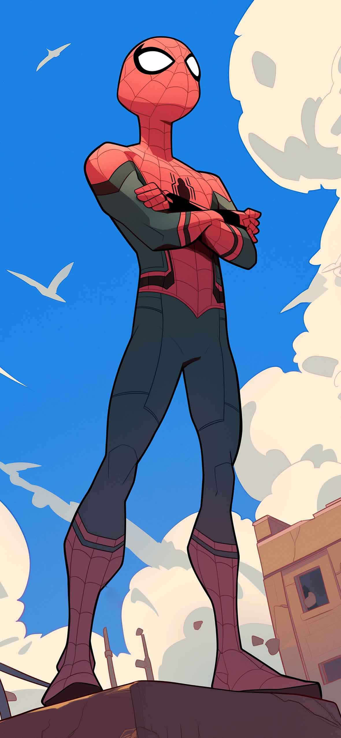 Spider Man Hero Standing HD Wallpaper HD Wallpaper