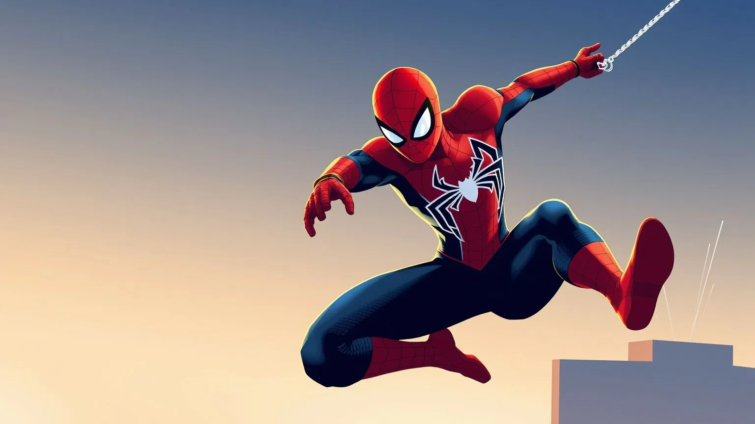 Ultra HD Spider Man Spiderman Swinging From Skyscrapers For MacBook Air Cinematic, Comic, And Minimal Styles 16:10 Ratio, Bright, Dynamic, And Sharp For Retina Display