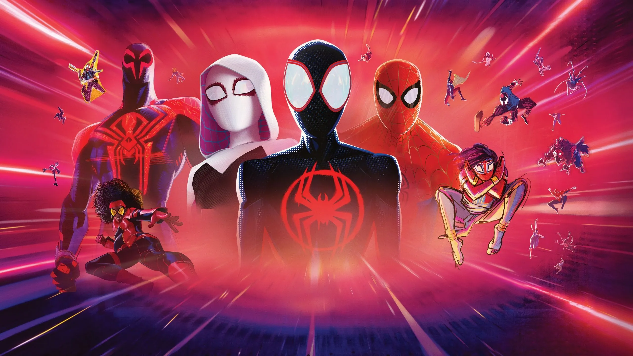 Spider Man: Across The Spider Verse Wallpaper 4K, Spider People, 8K