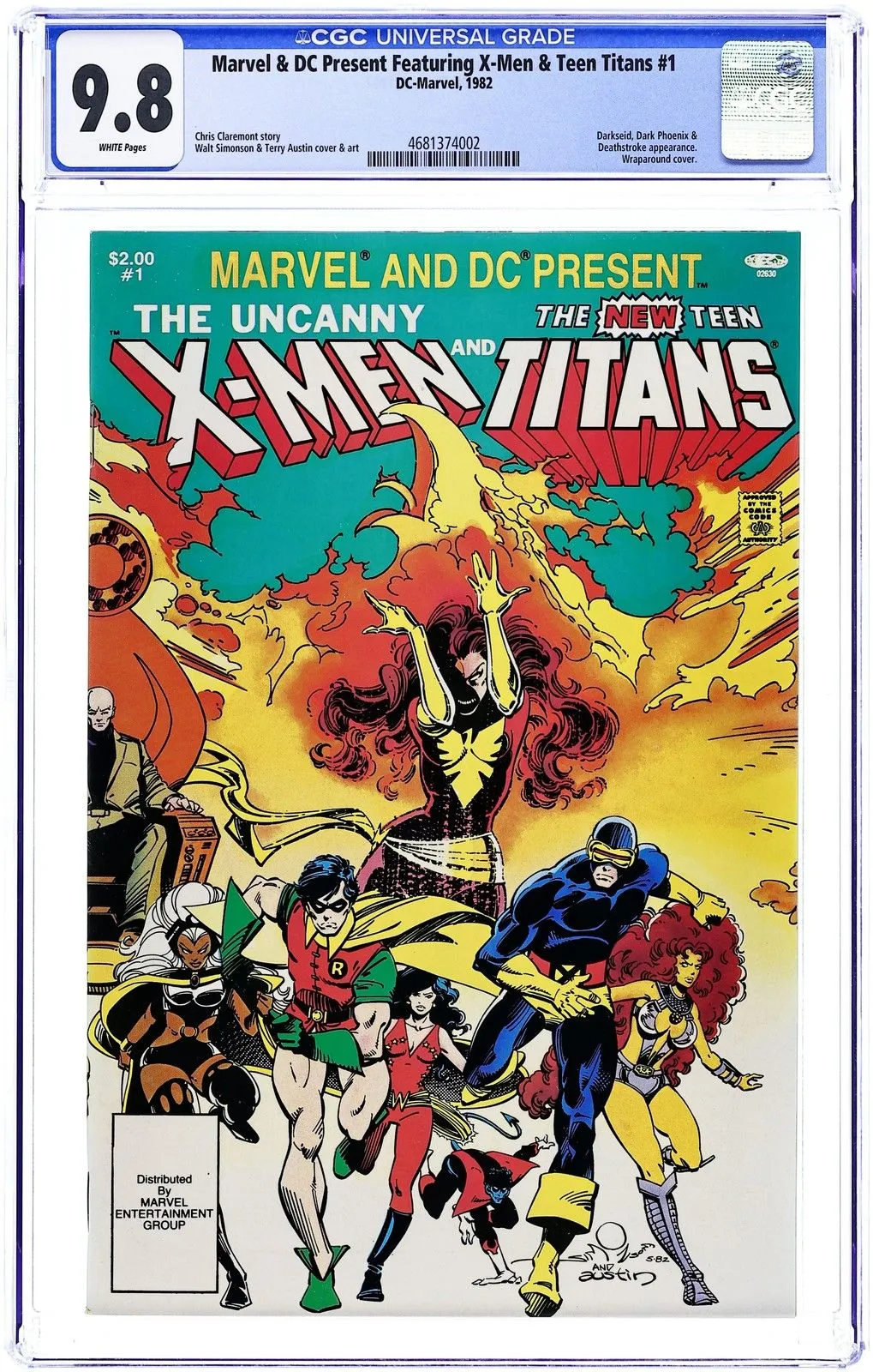 Marvel & DC Present Featuring The Uncanny X Men & The New Teen Titans (Newsstand Edition) Value