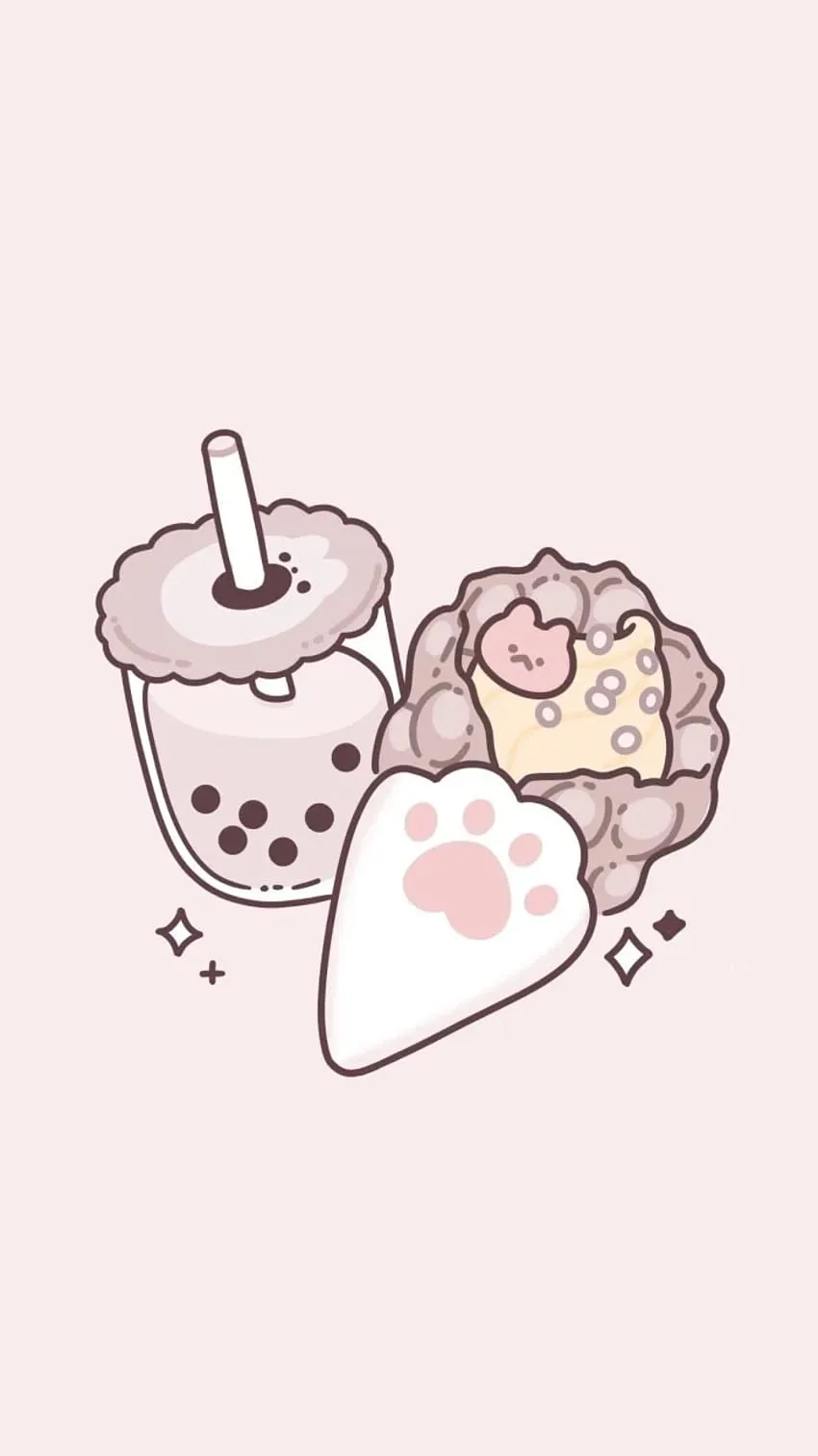 Boba on Dog, boba kawaii HD phone wallpaper