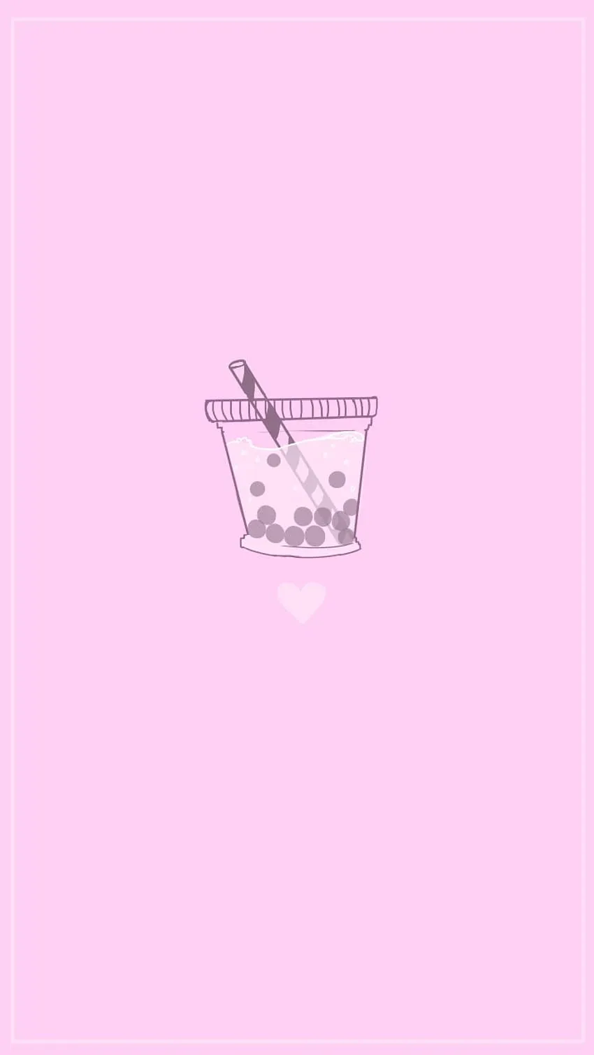 Pink Boba Phone Background. Tea, Cute, Pink, Pink Art HD phone wallpaper