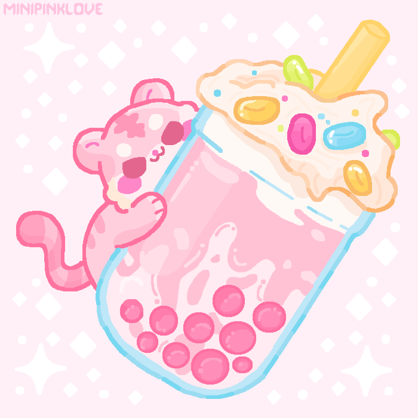 Pixilart Boba By Pfp By MeC