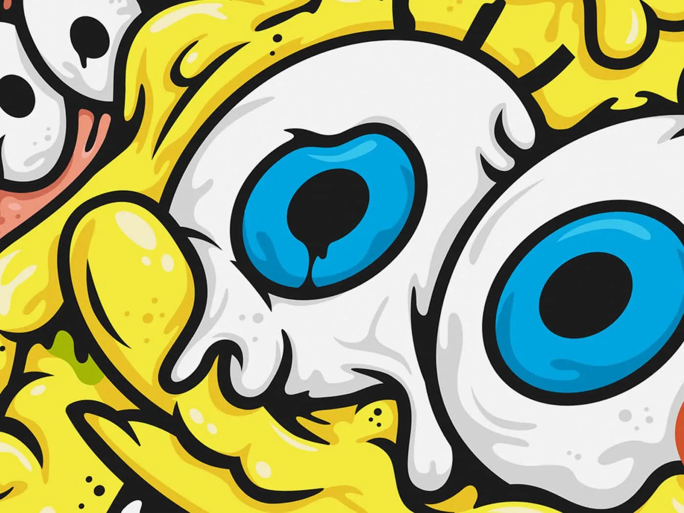 Download Drippy Spongebob Artwork Wallpaper