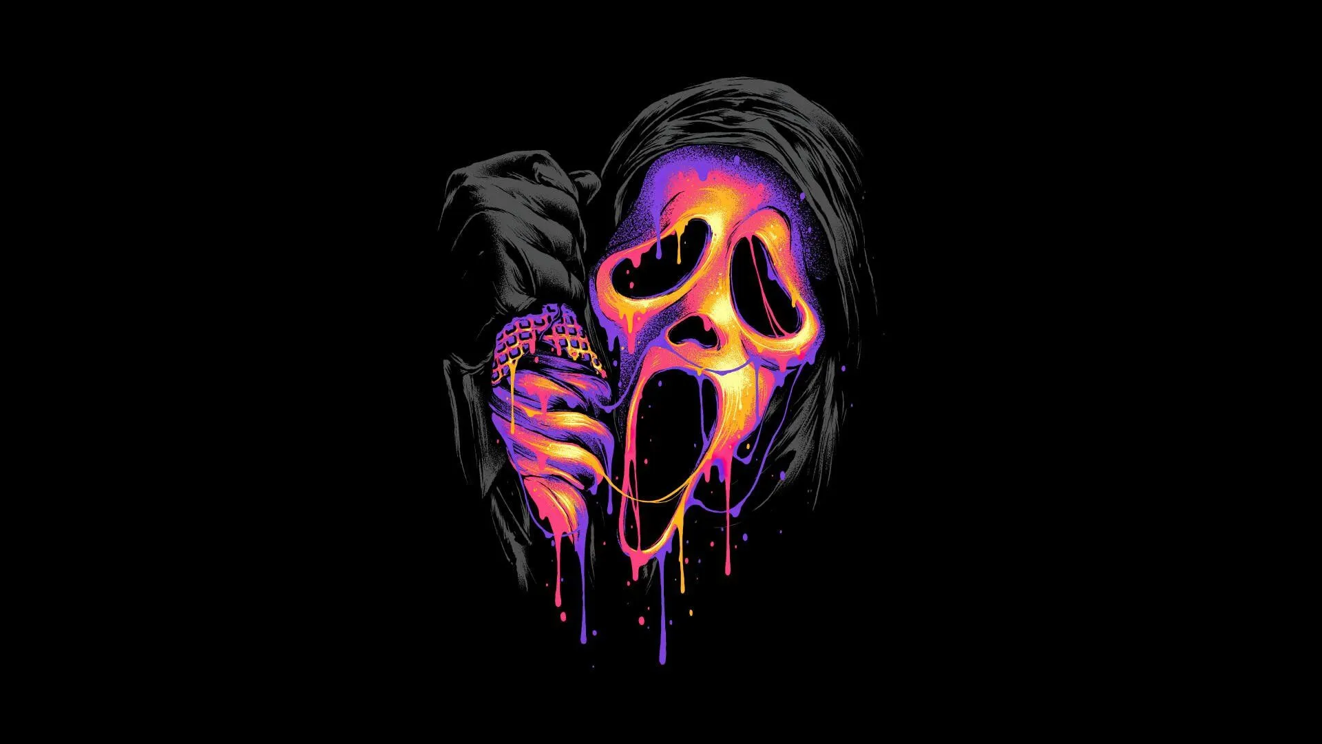 Neon Drip Ghostface