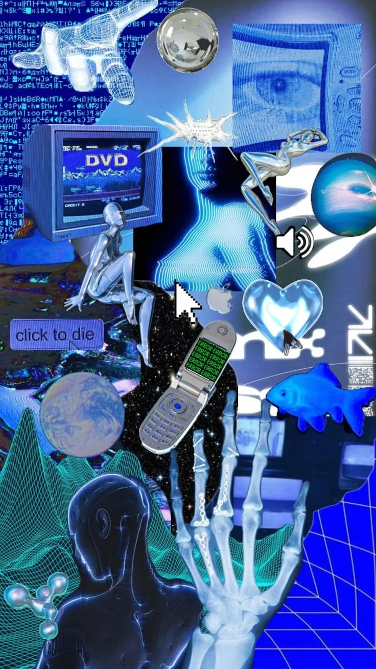 internetcore #blue #weirdcore #wallpaper