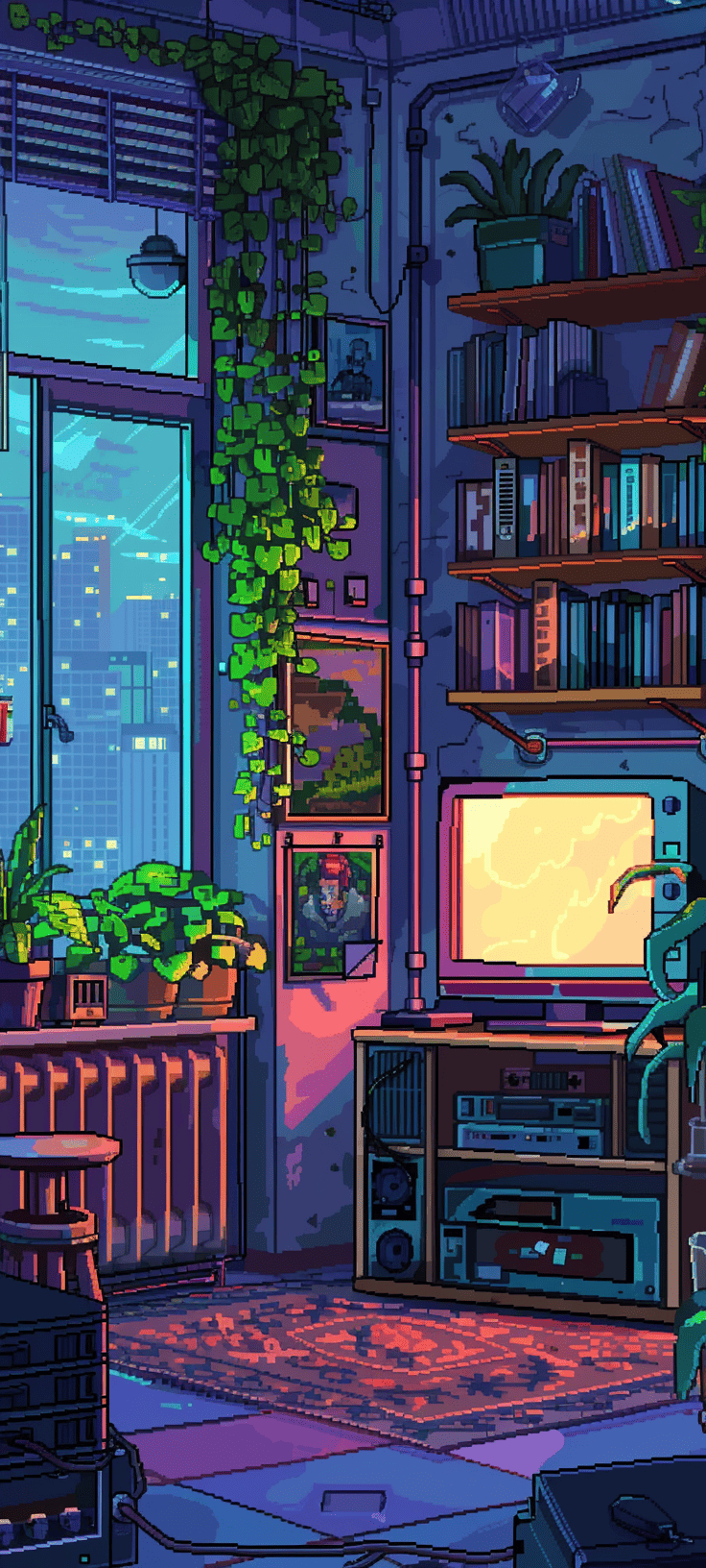 Incredibly Stunning Pixel Art Phone Wallpaper Made