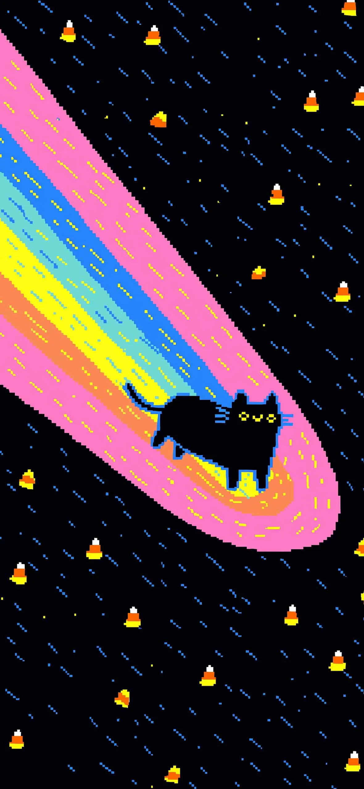 Nyan Cat Style Pixel Art Wallpaper Phone Wallpaper HD