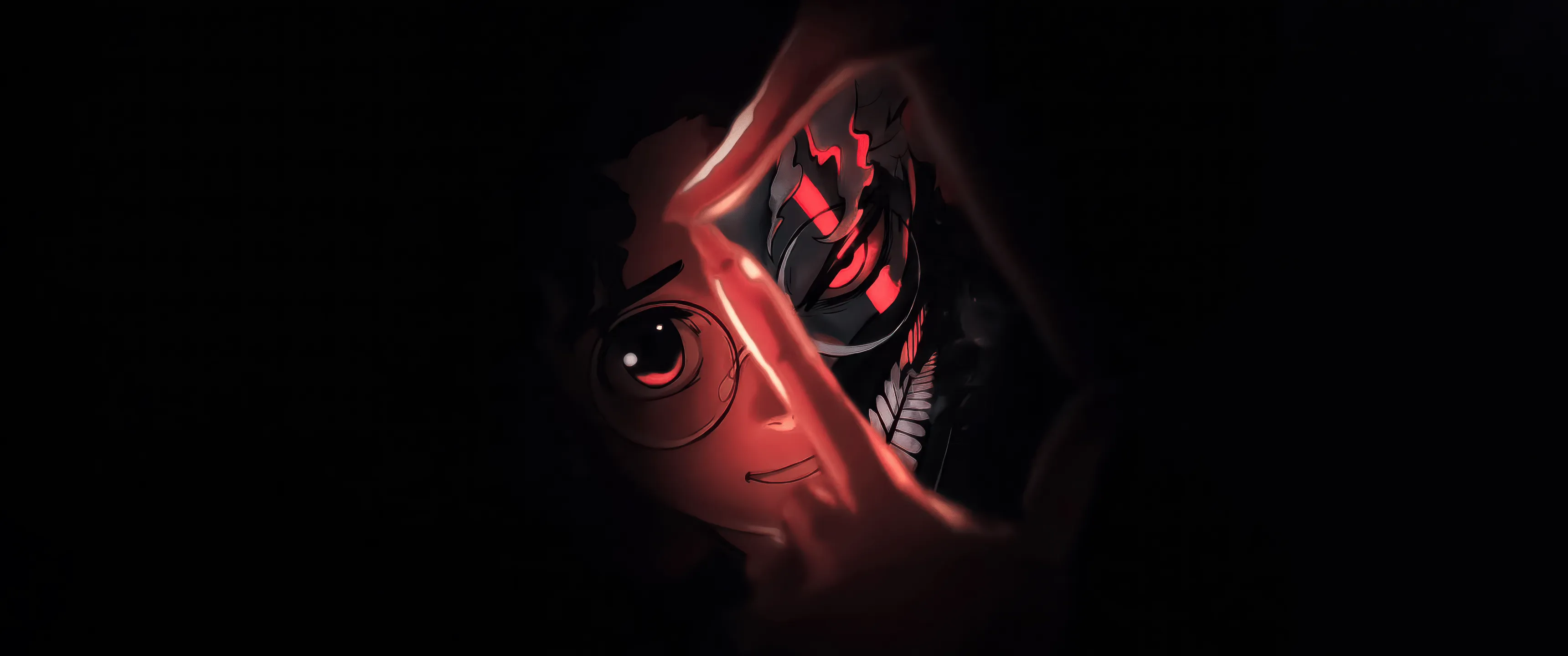 Okarun (Dandadan) Wallpaper 4K, Dark aesthetic, Ken Takakura