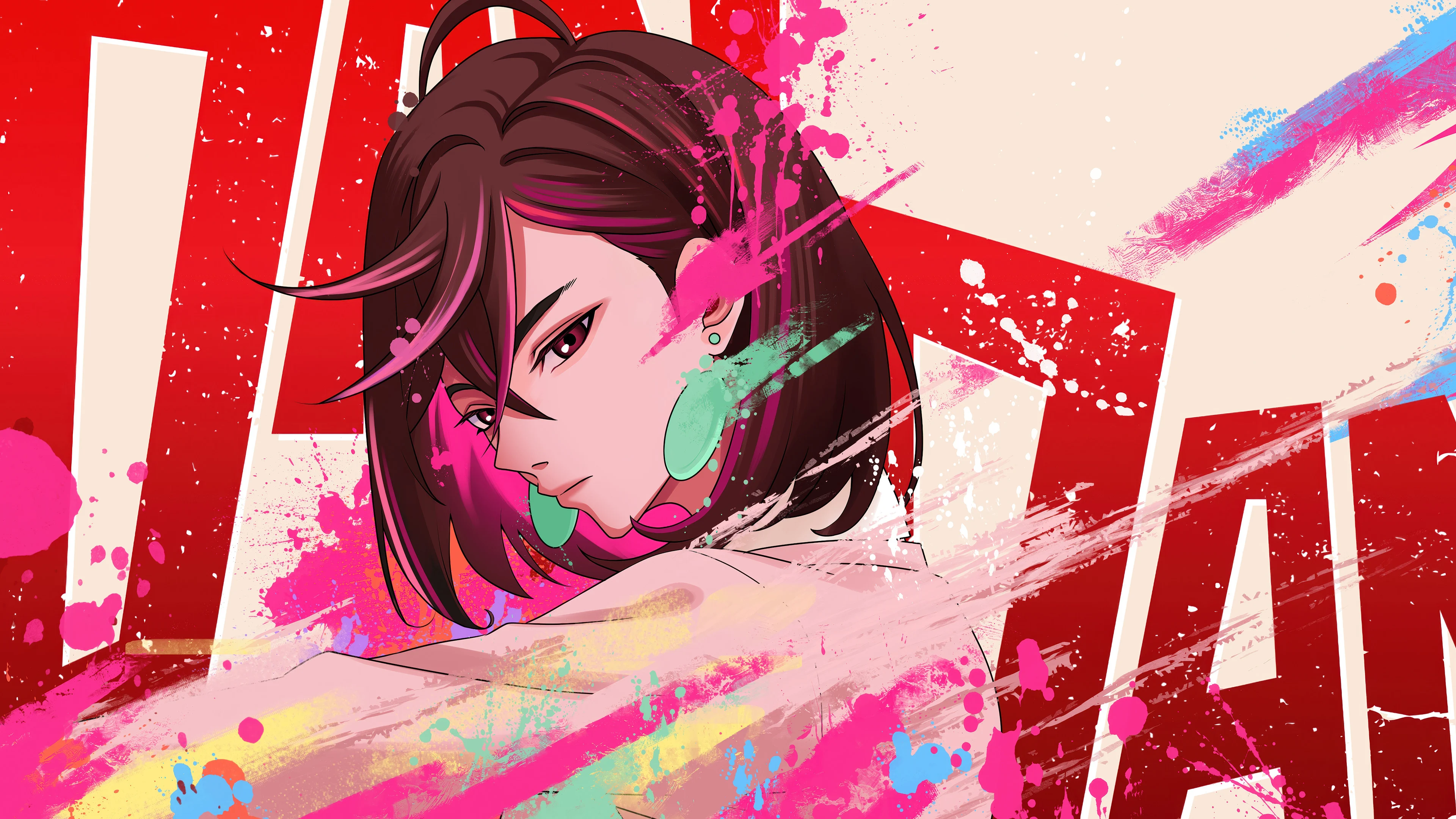 Momo from Dandadan Anime Wallpaper 4k for Desktop