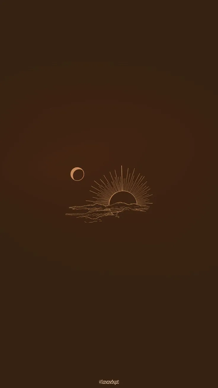 ♡ Sunset. Brown Aesthetic Phone Wallpaper for iPhone & Android. Made by Luna Nehyat °.♡