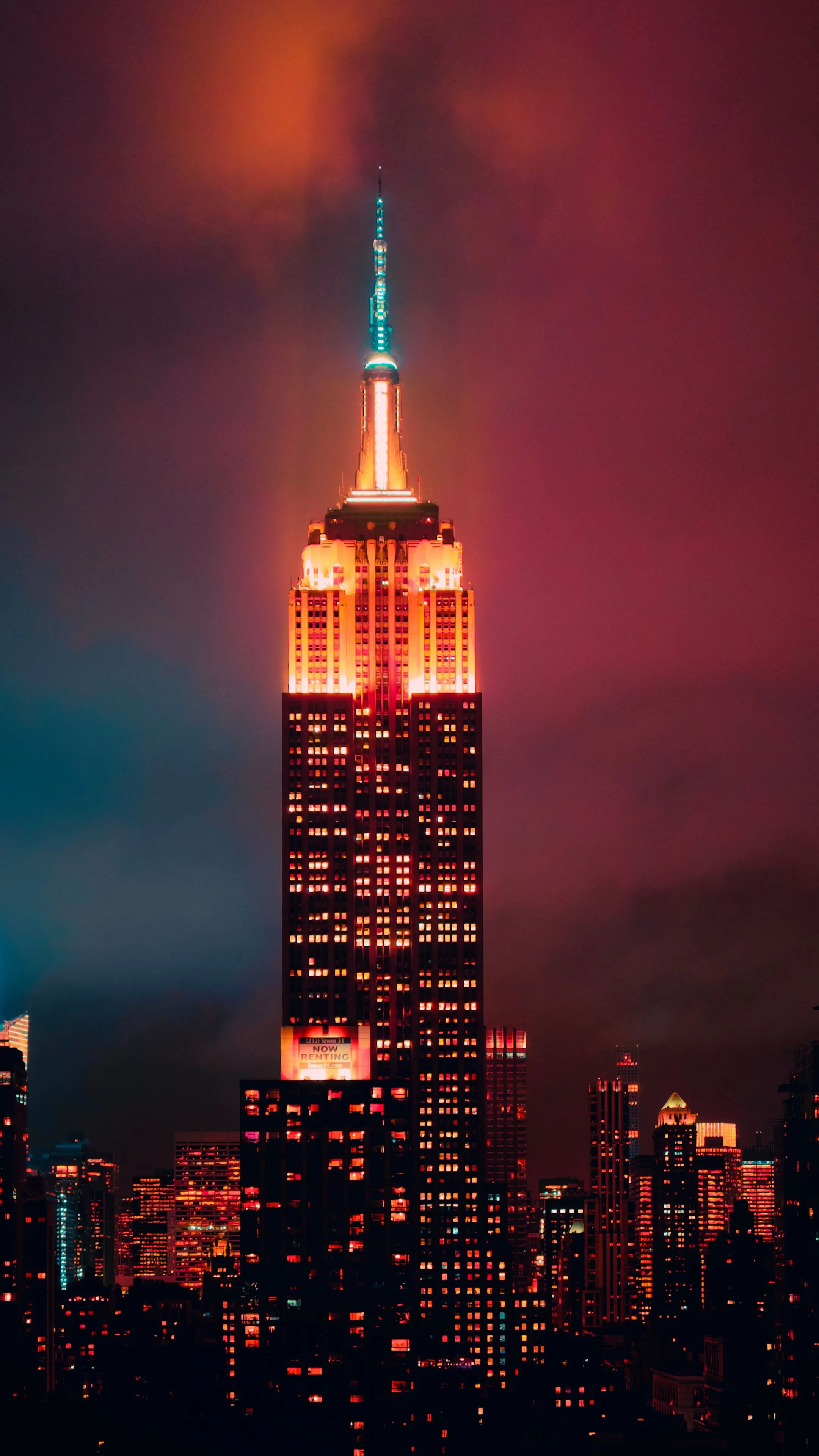 Empire State Building Wallpaper 4K, Manhattan
