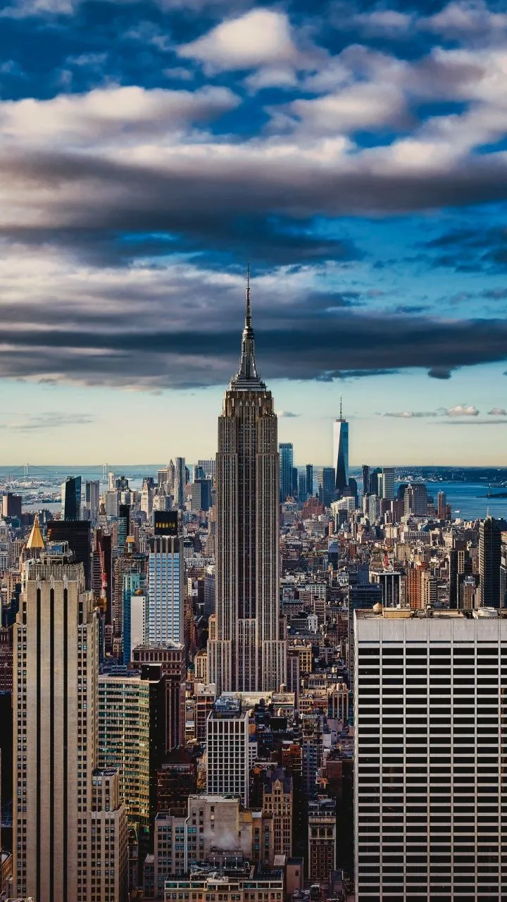 Empire State Building Wallpaper 4K, New York City, Skyline