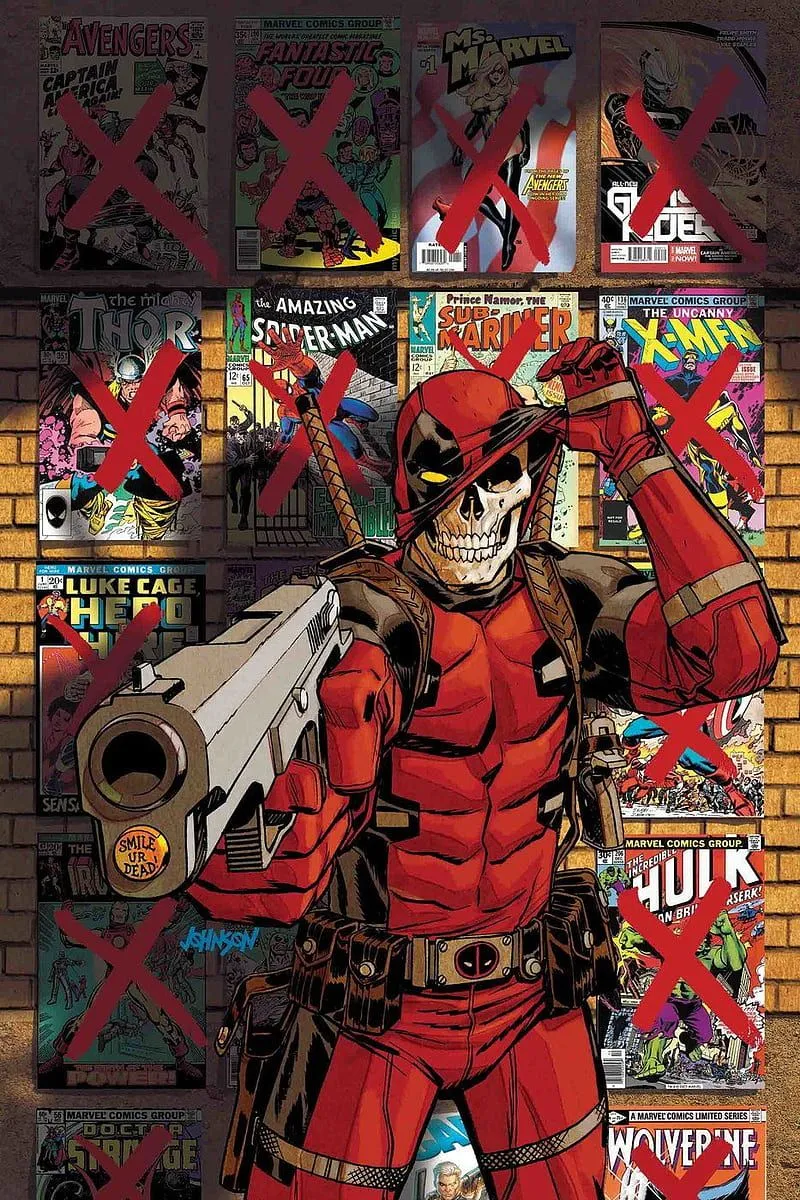 HD deadpool comic dead wallpaper