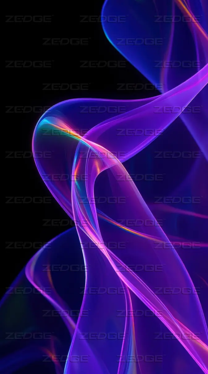 Aesthetic Samsung Galaxy Dark Purple Waves Wallpaper 4K wallpaper