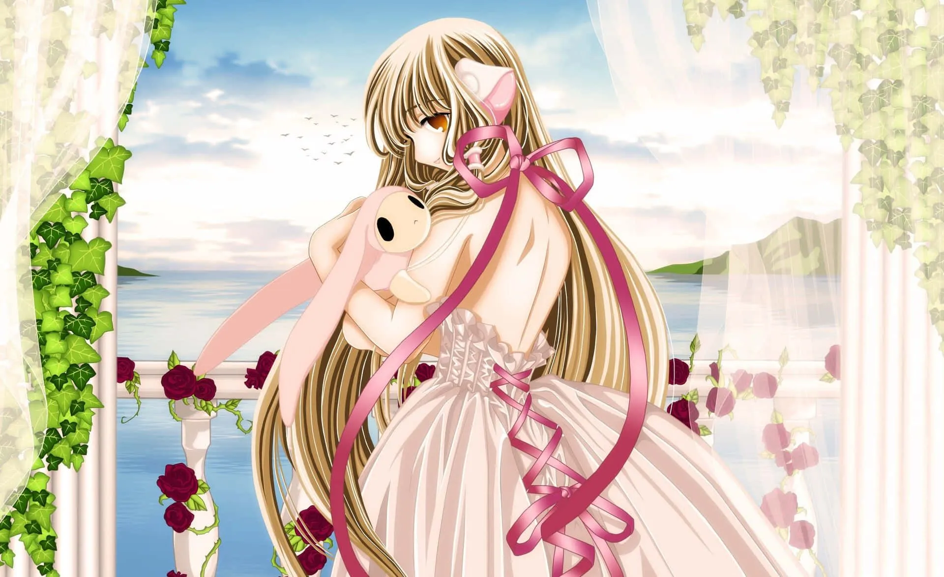 Download Chobits Chii In A Moment Of Solitude Wallpaper