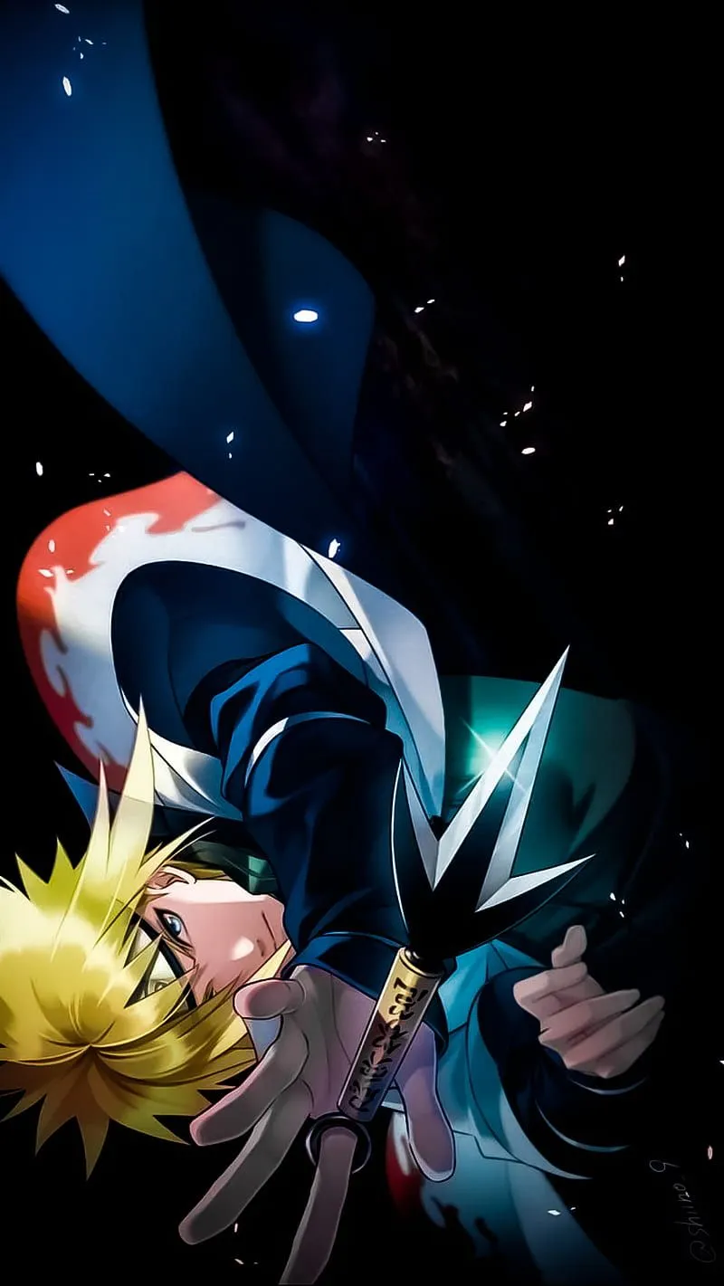 Namikaze minato, electric blue, art, HD phone wallpaper