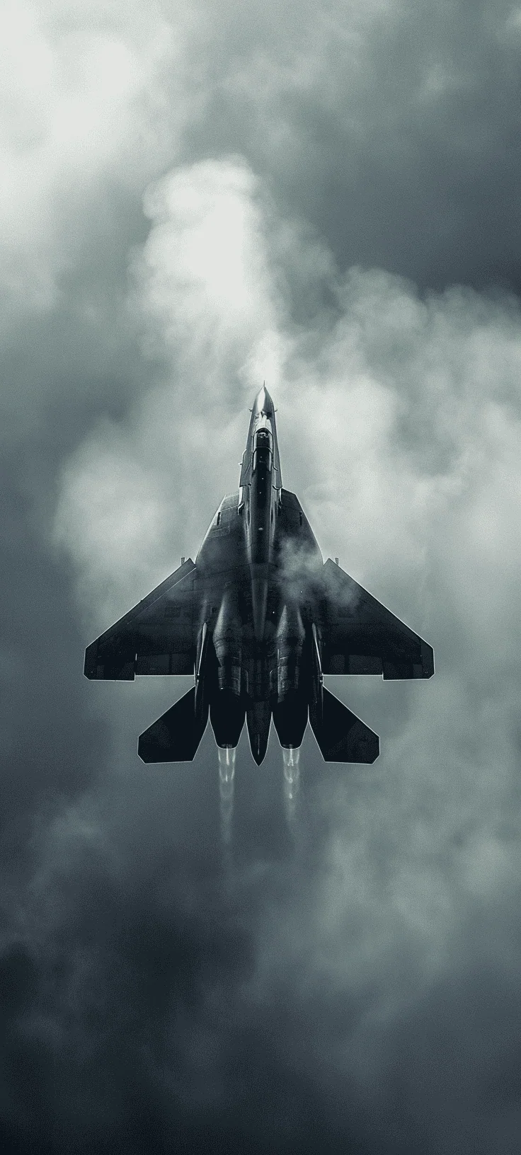 Fighter Jet Phone Wallpaper Made with Midjourney