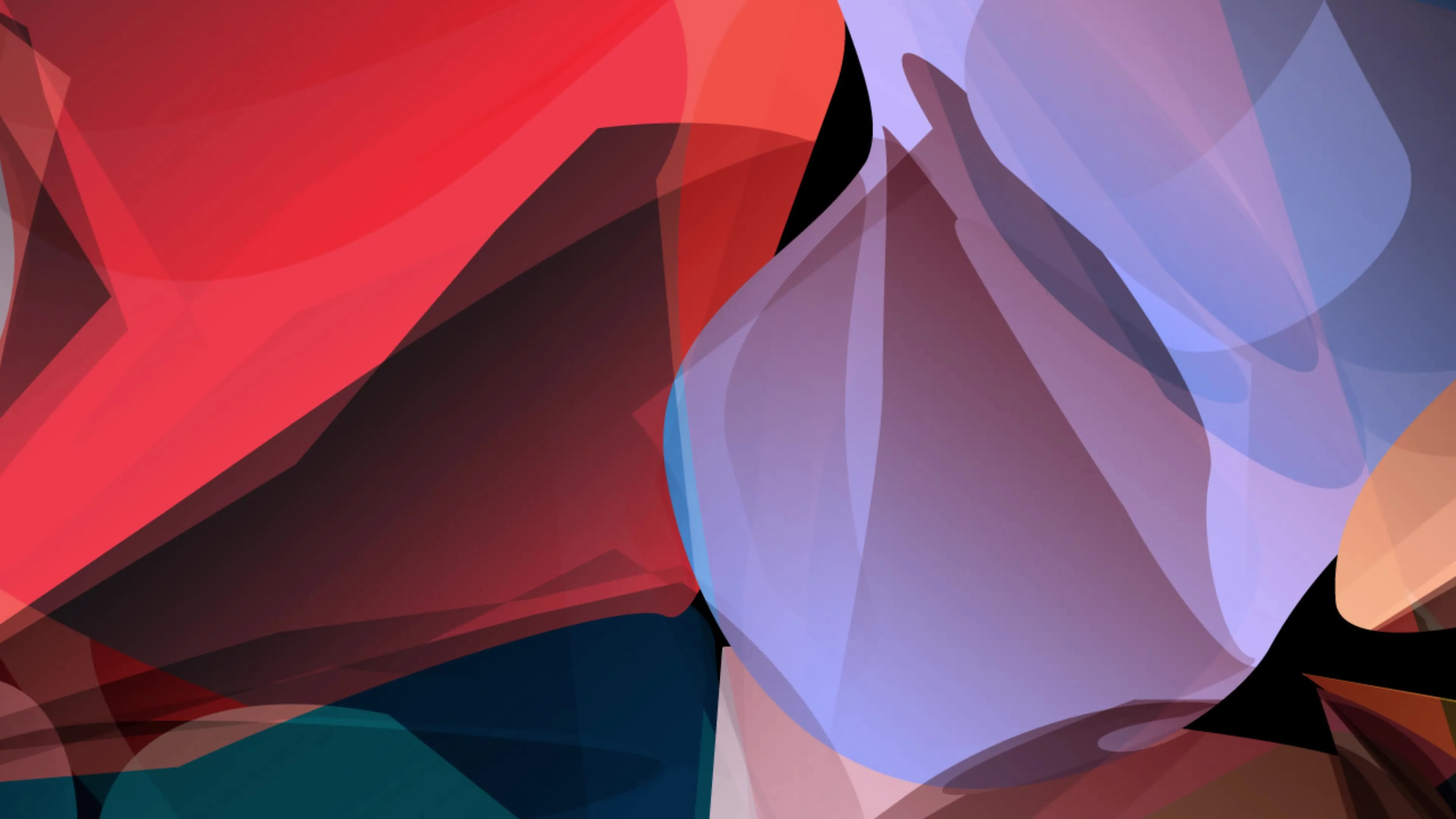 Bright Abstract of chaos geometric shapes. Colorful wallpaper, animated background. Seamless loop. 4K