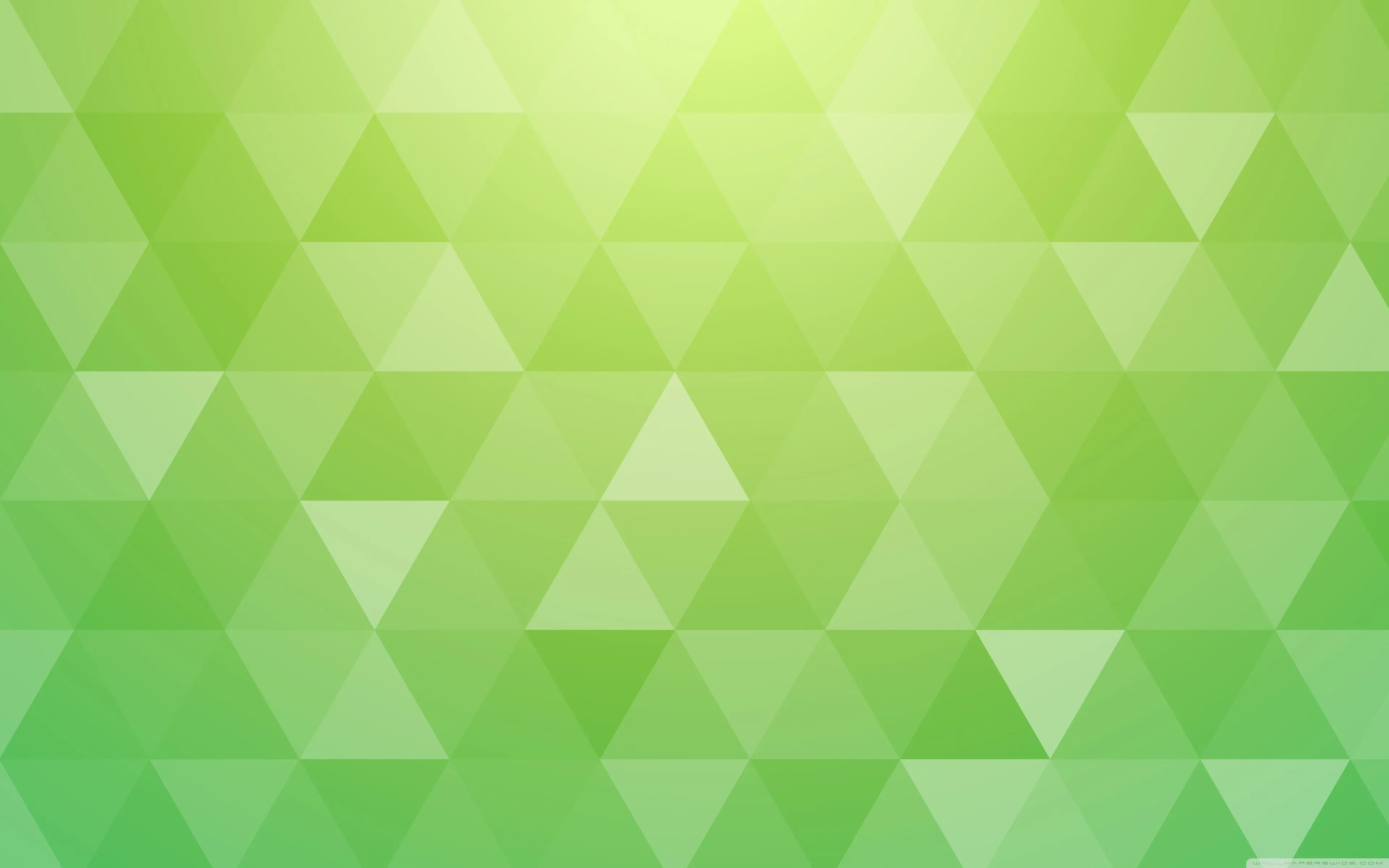 Bright Green Abstract Geometric Triangle Background 4K UHD Wallpaper for UltraHD Desktop and TV and Triple, Smartphone and Tablet Devices