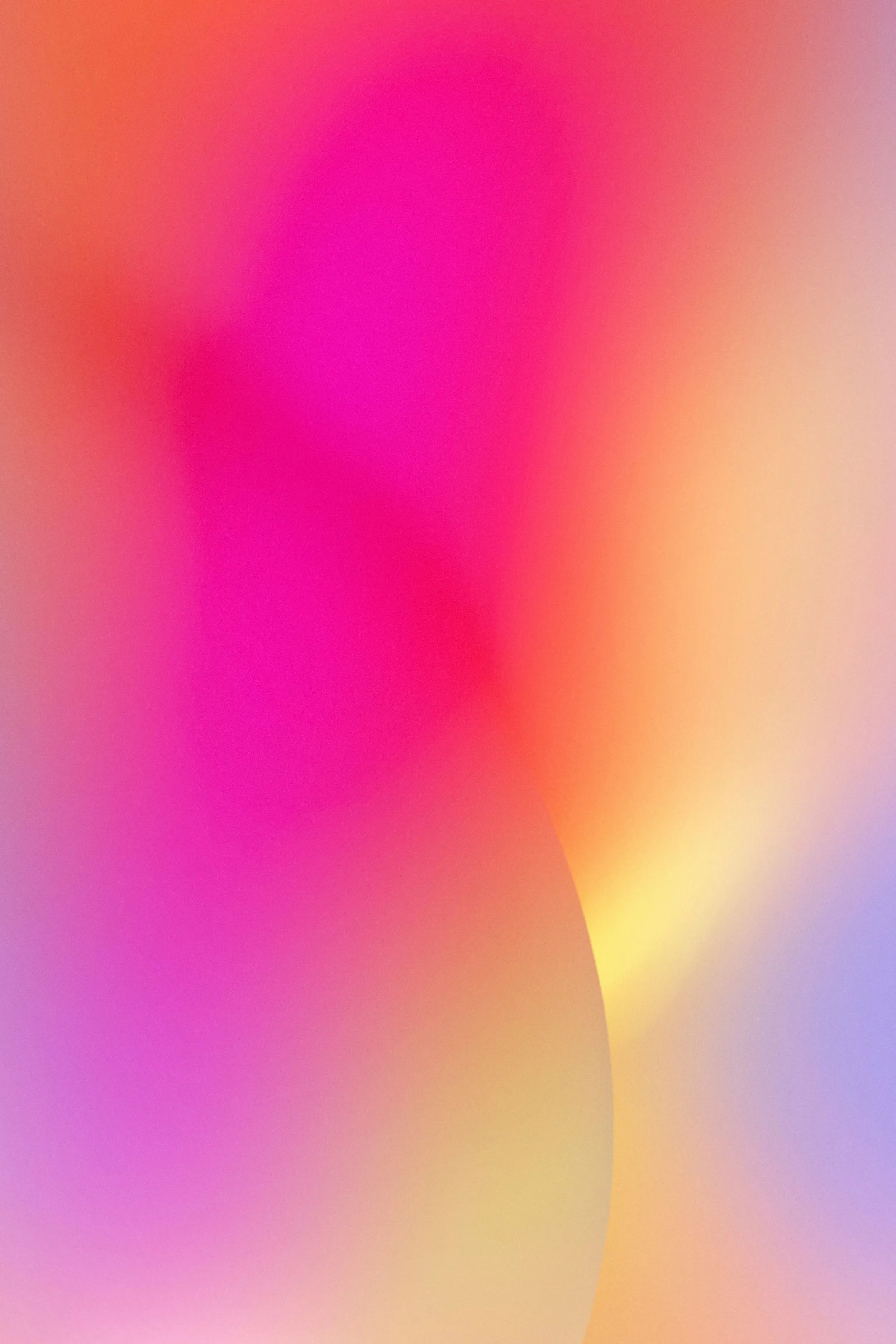 Bright Pink Gradient Ball Circles Abstract Art