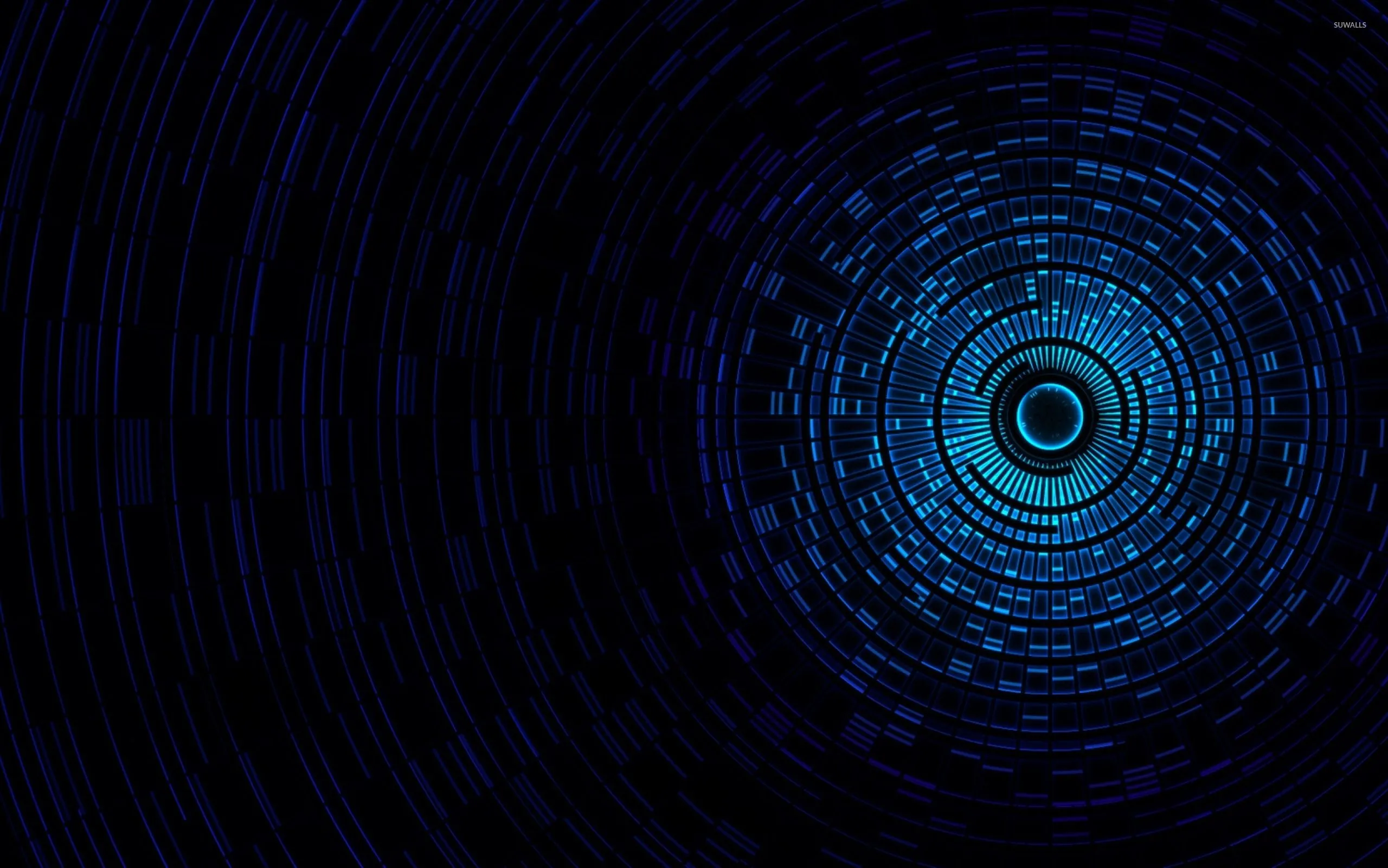 Tunnel to the bright orb wallpaper wallpaper