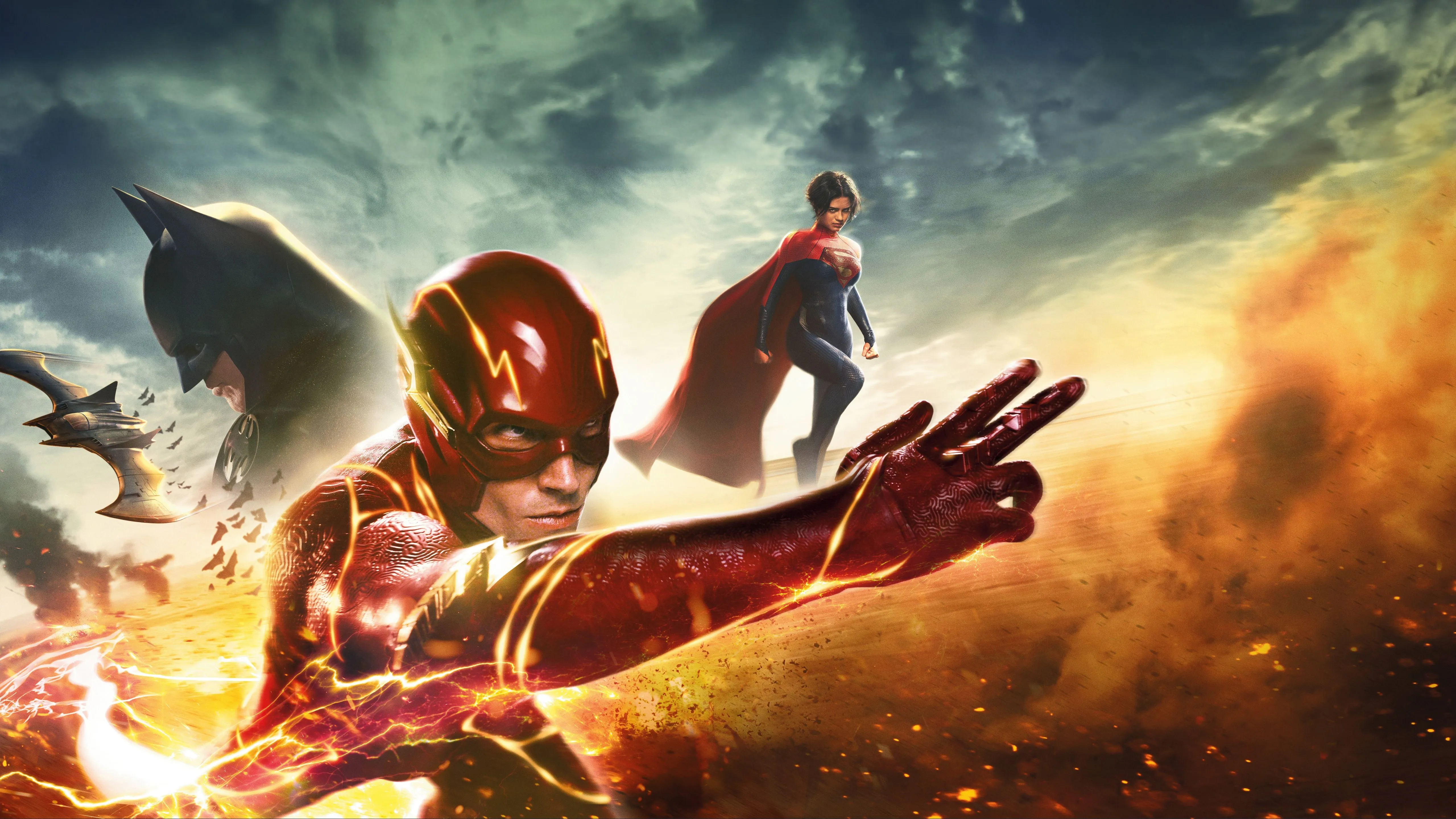 The Flash Wallpaper 4K, 8K, Barry Allen, Supergirl