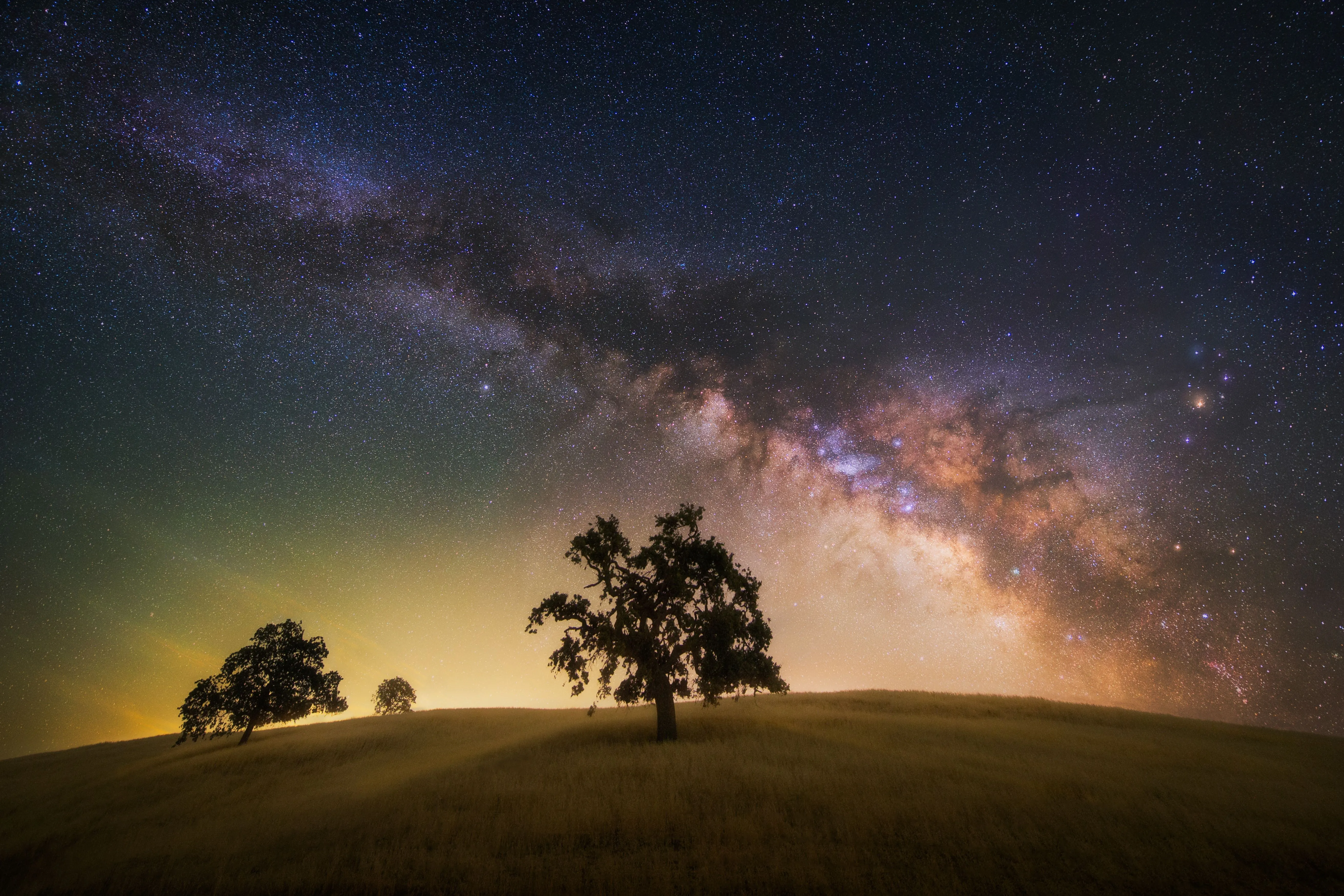 Desktop wallpaper: Earth, Night, Milky Way, Starry Sky 4K free download for PC. 1044229