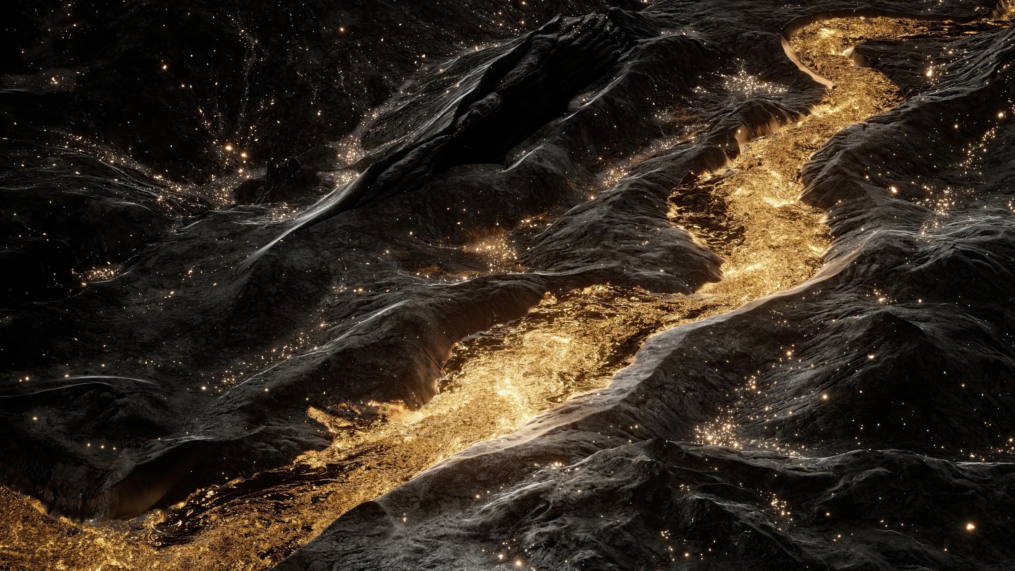 Huawei Dark Gold Black Abstract Most Popular 4K 5K HD Desktop Wallpaper Of 2025 For Apple MacBook Air And Pro iMac Mac mini Windows PC And More Free Download
