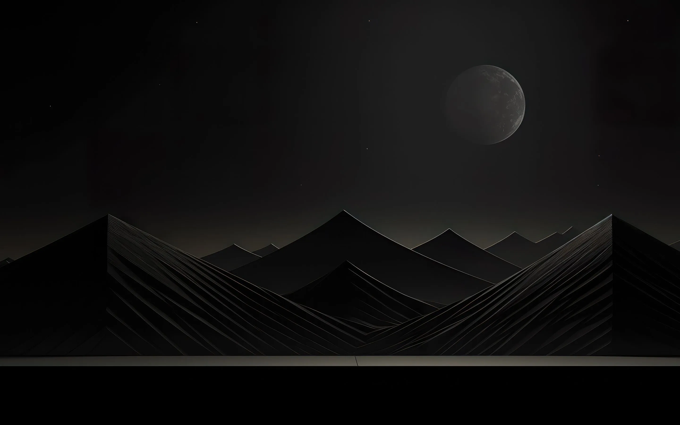 Black Aesthetic Mountains 4k Macbook Pro Retina , HD 4k Wallpaper Image, Background, Photos and Picture