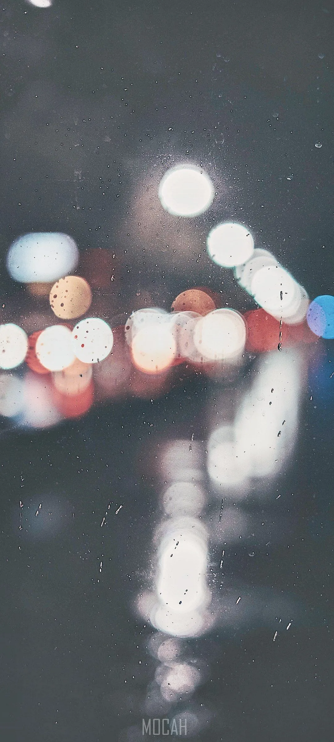 Bokeh Lights On A Rainy Day HD Phone Wallpaper