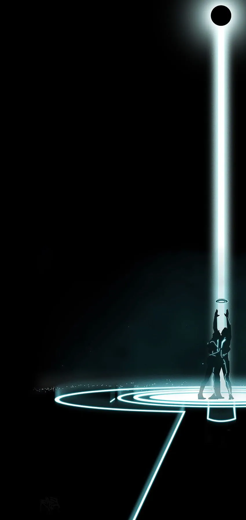 Tron Legacy Communication Tower, amoled display destiny HD phone wallpaper