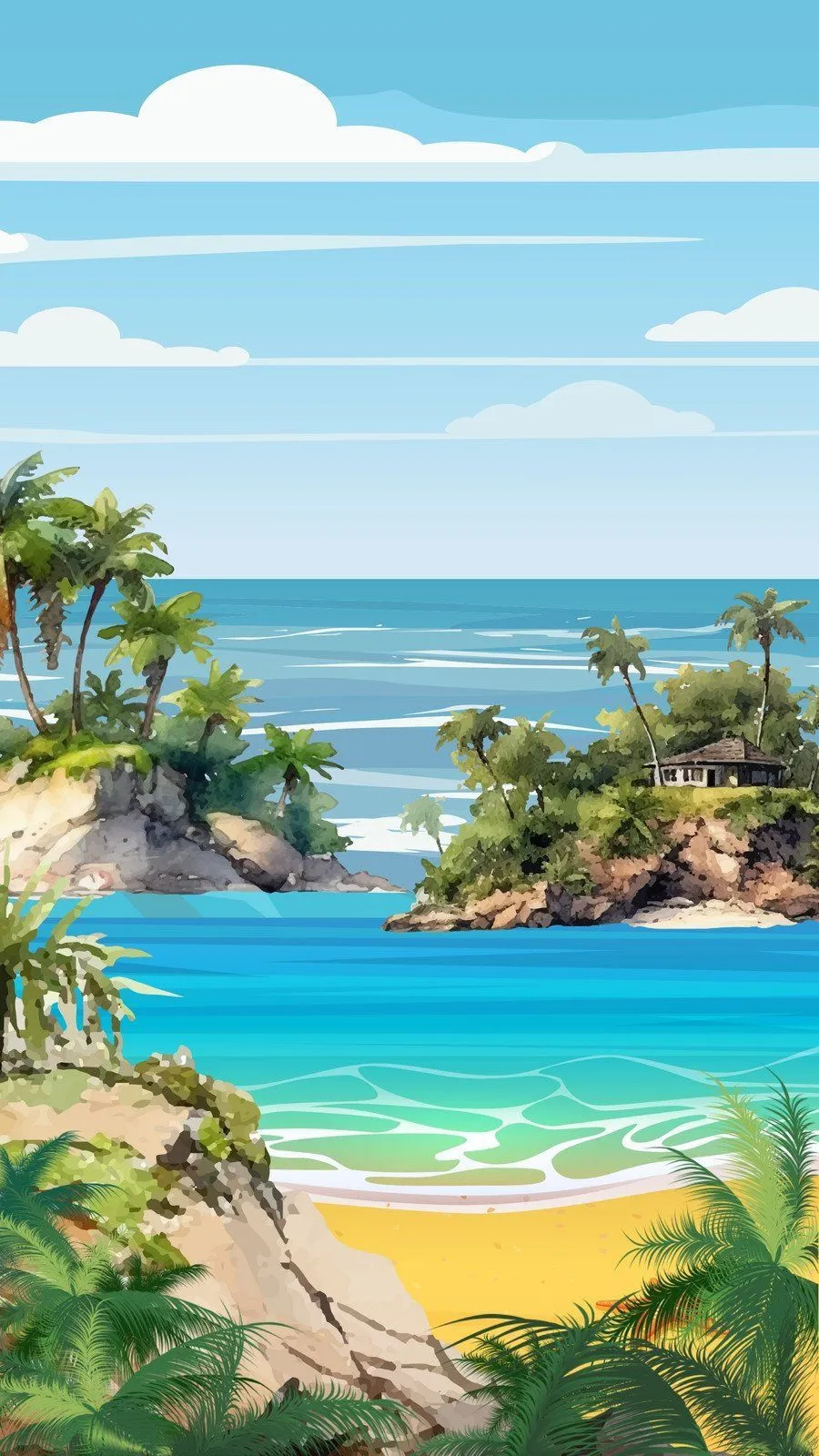 Beach Mobile Wallpaper, HD Background on WallpaperBat