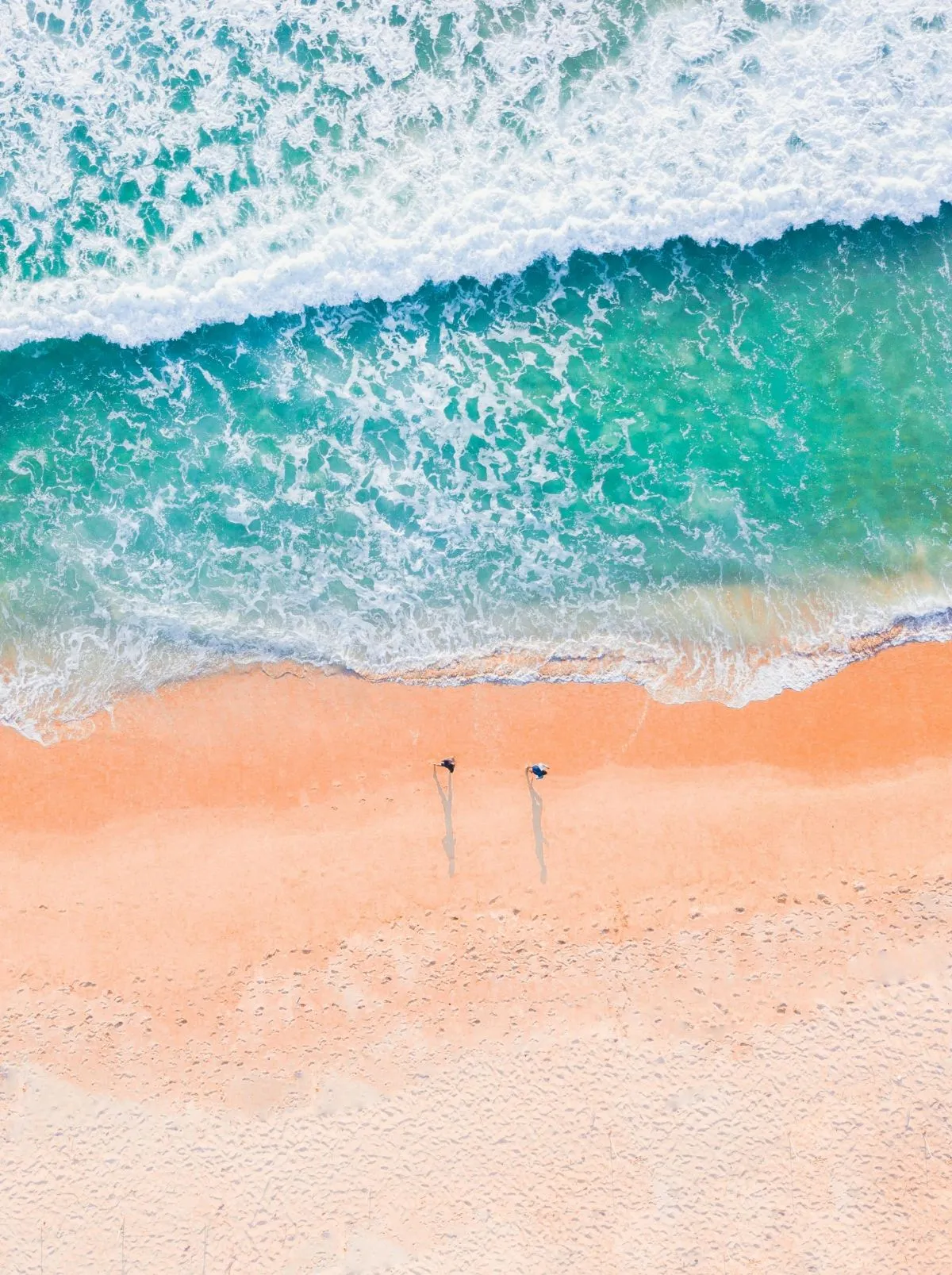 Gorgeous Beach From Above Drone Shot