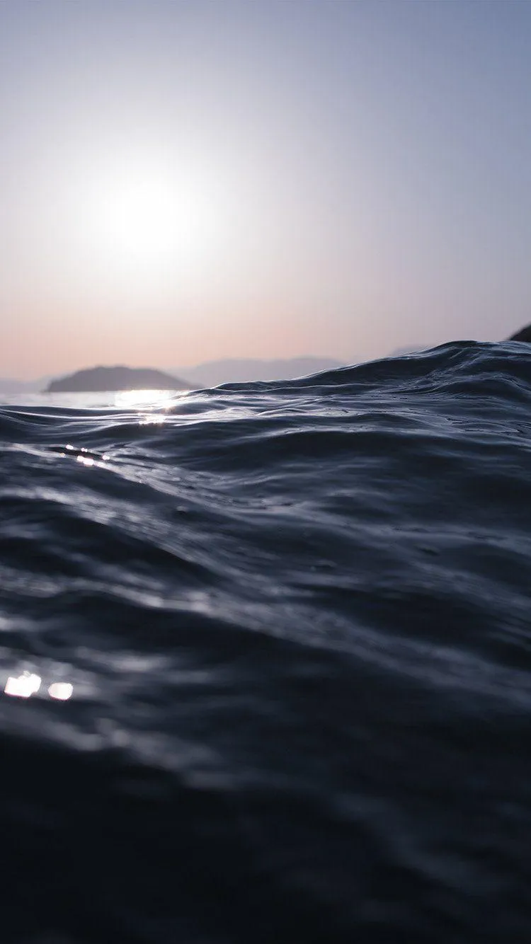 Dark Waves iPhone Wallpaper