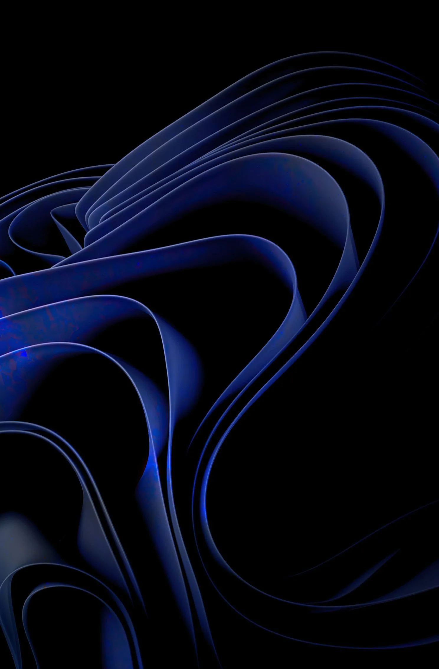 Windows 11 Midnight Wave (Phone Wallpaper). Sapphire Windows 11 Mobile Flow