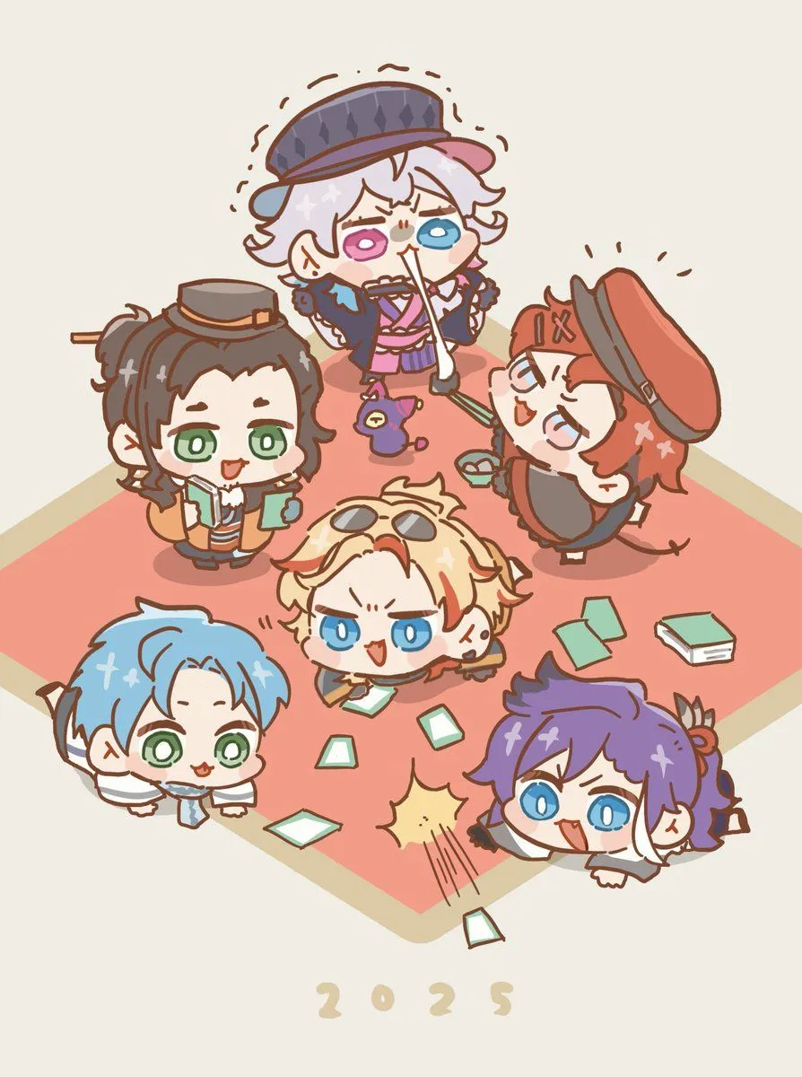 This is referenced from the chiikawa pocket game wallpaper that I RTed! (I will post in the replies) and the outfits are from Tae's wallpaper hehehhehehehe HAPPY NEW YEAR!!! In Japan time
