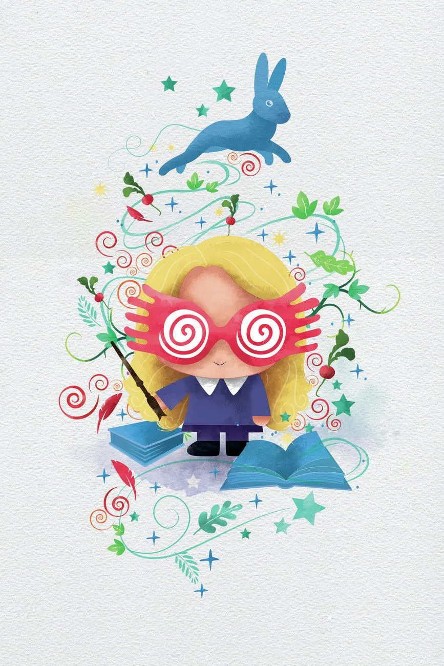 Poster Luna Lovegood. Wall Art 1 FREE