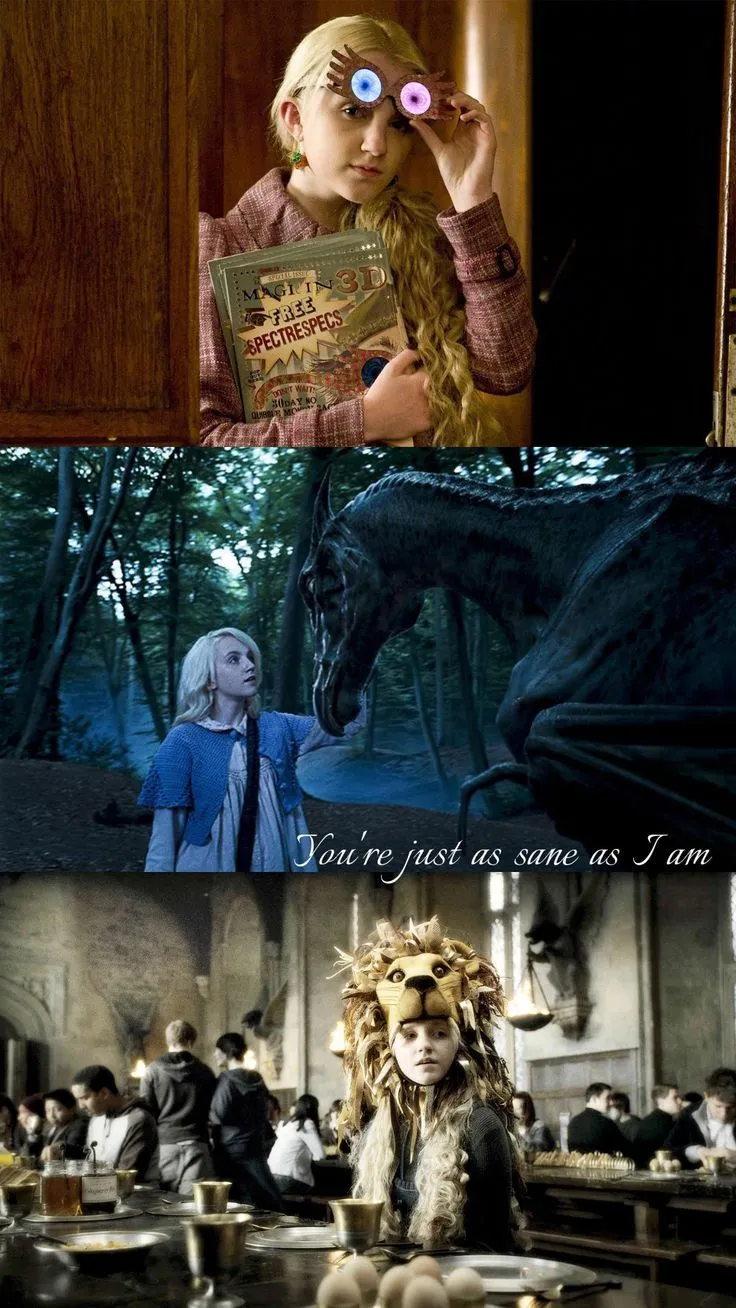 Luna Lovegood Phone Wallpaper're just as sane as I am