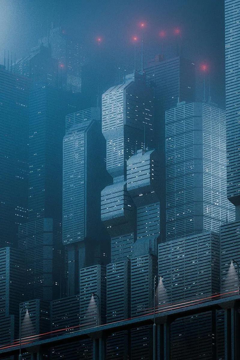 Cyberpunk, science fiction, futuristic city, futuristic, artwork, cityscape, HD phone wallpaper