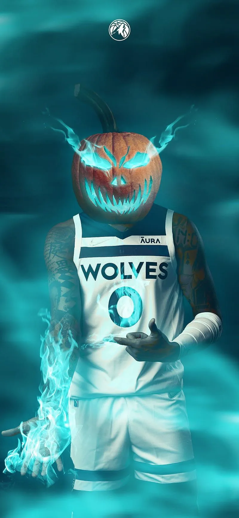 Minnesota Timberwolves. wolves. pumpkins. bats. Special Halloween are here, HD phone wallpaper