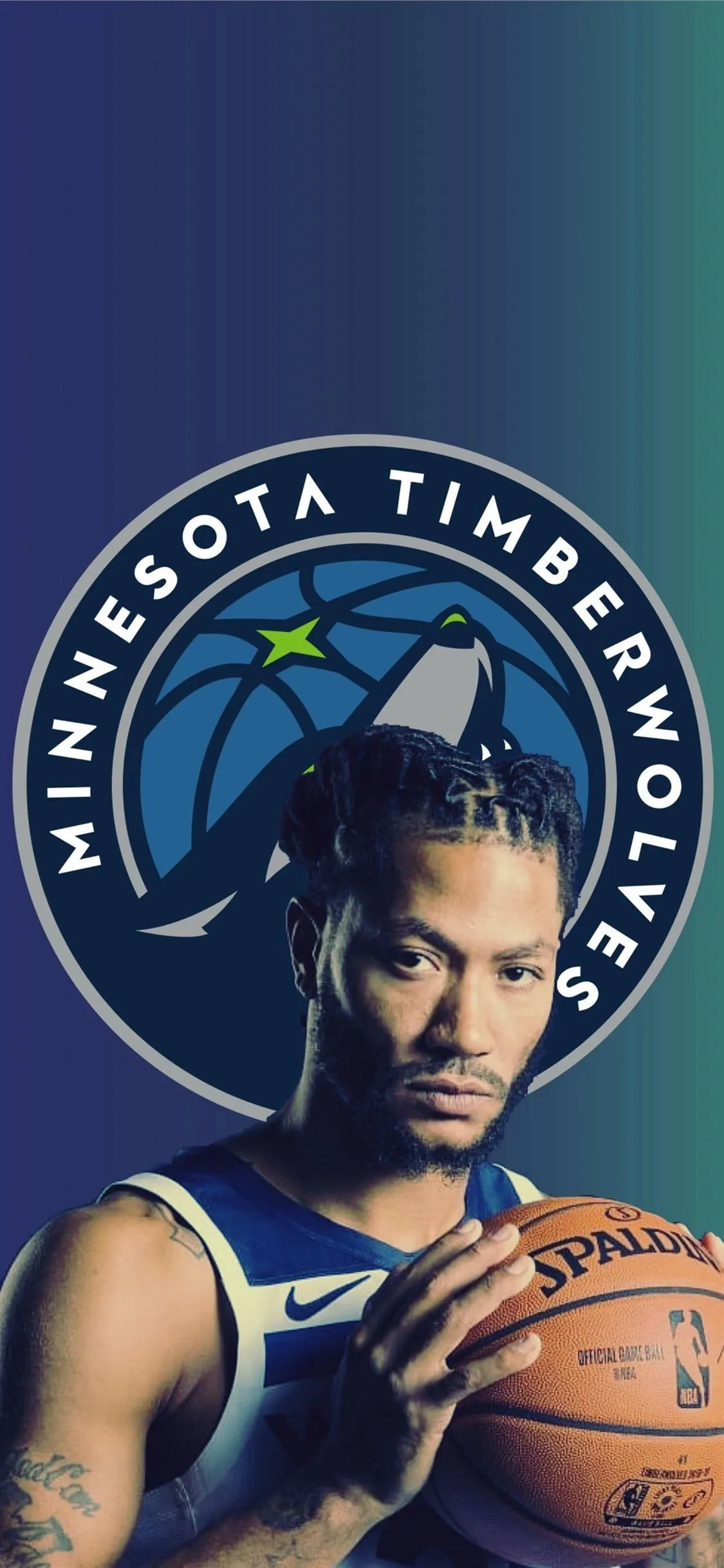 Derrick Rose Minnesota Timberwolves Cave iPhone X Wallpaper Free Download