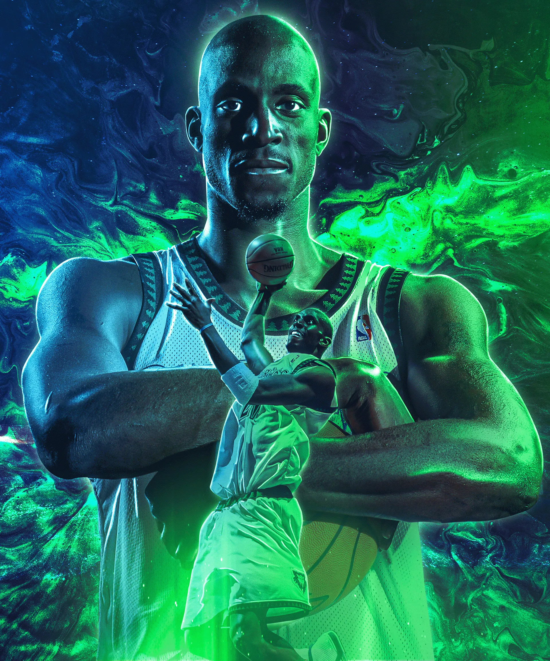 Kevin Garnett. Minnesota Timberwolves. Image - Behance